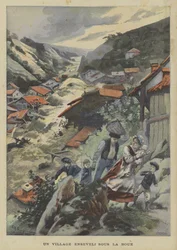 Un village enseveli par la boue