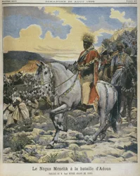 Menelik II (1844-1913) à la bataille d