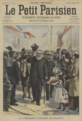 Paul Kruger, ancien président du Transvaal, arrivant en France