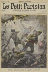 Terrible explosion à bord du vapeur La France