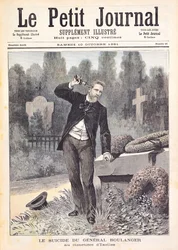 Le suicide du général Georges Ernest Boulanger (1837-91) au cimetière d