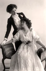 Lily Elsie et Adrienne Augarde, actrices anglaises, 1907