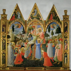 Descente de croix (peinture sur bois)