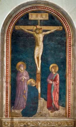 Le Calvaire avec saint Dominique - Crucifixion with Saint Dominic Fresco …