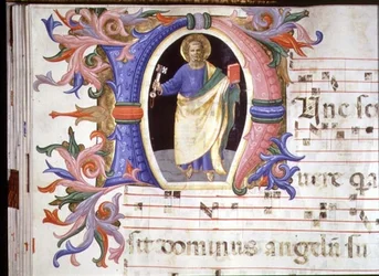 Initiale historiée 