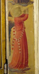 Ange jouant de la trompette (détail)