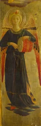 Ange musicien, détail du cadre intérieur, Tabernacle des Drapiers de Lin