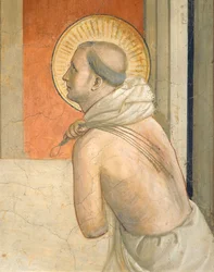 Christ à la colonne, Vierge et figure de saint dominicain pénitent