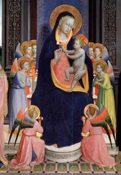 Madone et enfant avec des anges (détail)