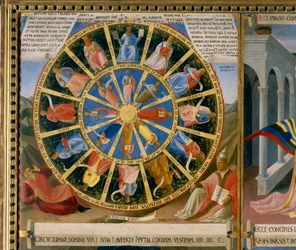 Coffres en argent, la Roue des Bienheureux, détail des Histoires de la vie du Christ