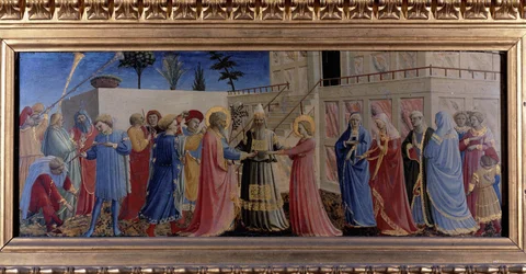 Le mariage de la Vierge. Predelle 1435
