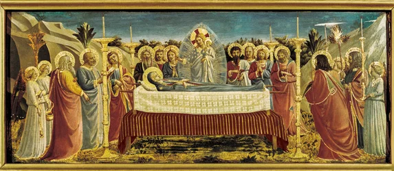 Les funérailles de la Vierge, vers 1434-35 (tempera sur panneau)