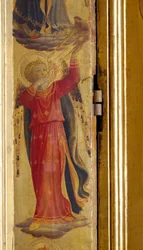Ange jouant de la trompette (détail)