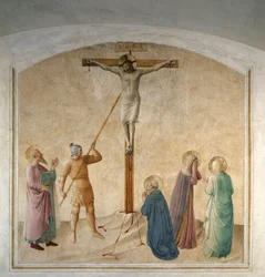 Christ crucifié avec saint Longin