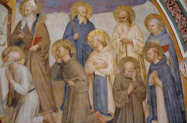 Crucifixion avec les saints