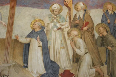 Crucifixion avec les saints