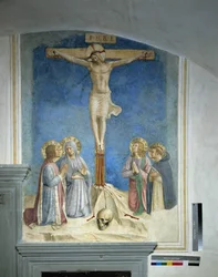 Crucifixion avec la Vierge Marie et Saint Cosme
