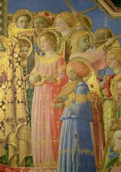 Le Couronnement de la Vierge (détail)