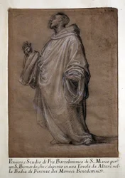 étude de Saint Bernard pour la madone carondelet