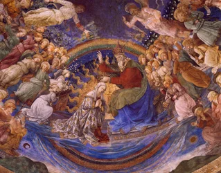 Couronnement de la Vierge, détail du cycle de La Vie de la Vierge