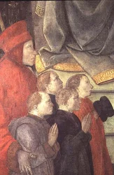 Portrait de Datini et Buonomini del Ceppo, du retable de la Madonna del Ceppo