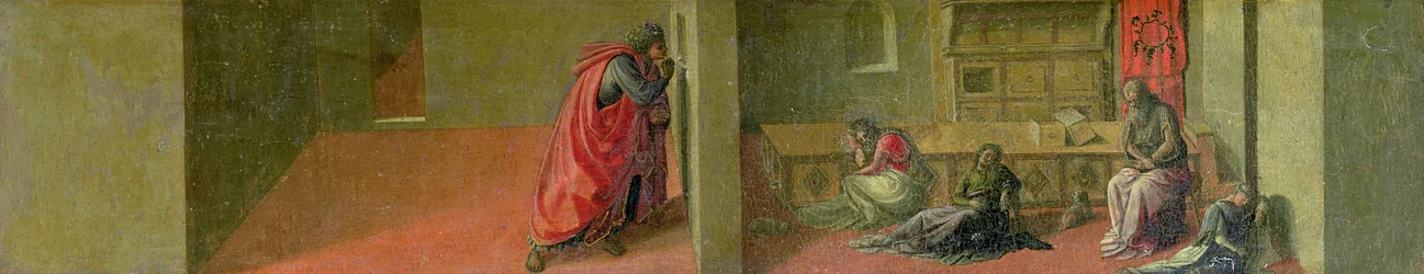 Saint Nicolas dote trois jeunes filles pauvres avec son héritage (dans la chapelle Martelli)