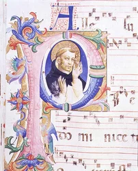 Missel 558 f.24v Initiale historiée 