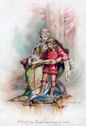 Alfred le Grand apprenant à lire, 1897