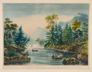 Vue sur le lac George, NY