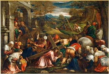 La Montee au Calvaire - Jésus-Christ portant la croix ...