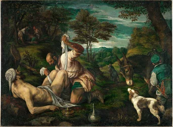 Le bon Samaritain (peinture sur toile)