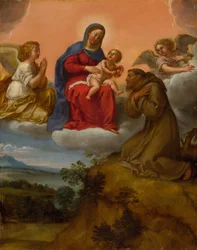 Vierge et Enfant adorés par Saint François, c.1600-07