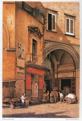 Italie, Naples, rue Sedile di Porto