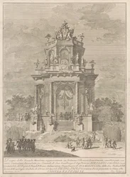 La Seconda Macchina pour la Chinea de 1782 : Une fête champêtre la nuit