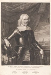 Martin Van Juchen, colonel et commandant de la ville de Wesel et de ses forteresses subordonnées, blanchi sous le harnois