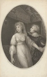 M. Dimond et Mlle Wallis dans les rôles de Roméo et Juliette, 1er mai 1796