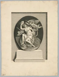 Muse avec les masques dramatiques
