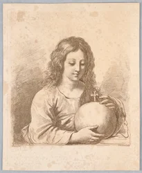 Salvator Mundi, avec un globe et une croix