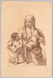 Vierge et Enfant tenant un livre