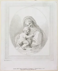 Vierge et Enfant, gravé par Luigi Schiavonetti, 1793