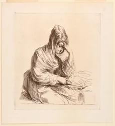 Femme étudiant