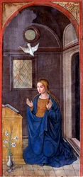 Annonciation : Marie (Peinture, vers 1549)