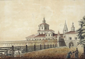 Le monastère Saint-Andronik à Moscou, années 1780