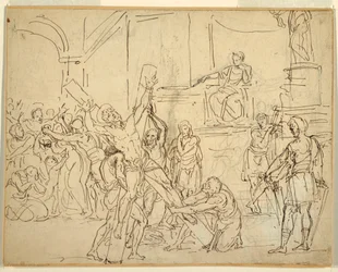 Dessin, Martyre de Saint-André, 1825-50