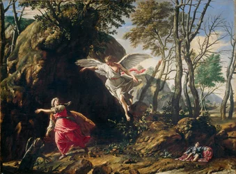 Dutch : Hagar et Ismaël dans le désert Hagar et Ismaël dans le désert