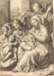 La Vierge et les Anges Veillant sur l