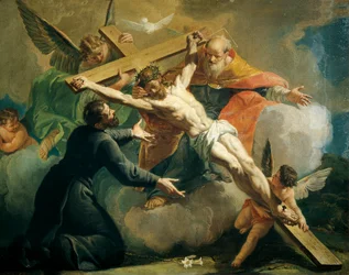 Crucifixion avec Dieu le Père et saint Ignace de Loyola (1709-1769)