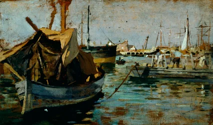 Au travail dans le port de Livourne