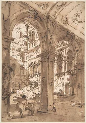 Caprice architectural : cour d