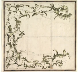 Conception pour un motif de cadrage, 1712-93